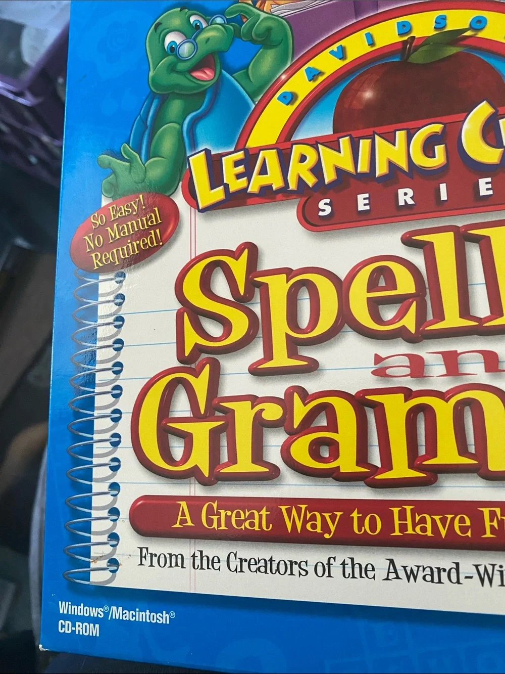 Davidson Learning Center Spelling and Grammar CD-ROM - Bright Blue Cover